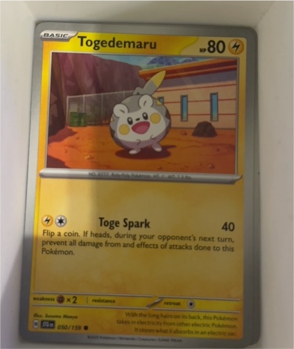 2023 Pokémon Journey Together #050 Togedemaru — front
