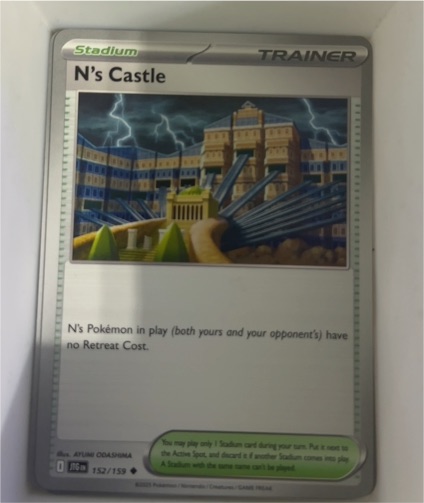 2025 Pokémon SV09: Journey Together #152 N's Castle — front