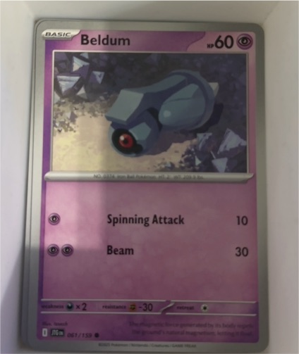 2025 Pokemon Journey Together #061 Beldum — front