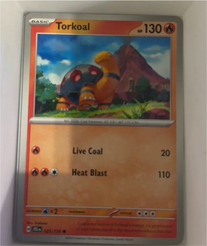 2025 Pokémon SV09: Journey Together #025 Torkoal — front