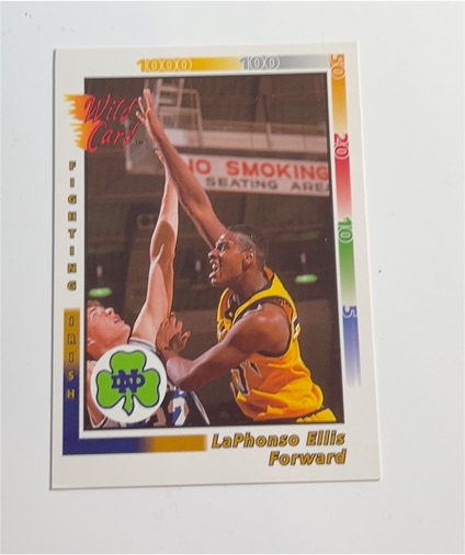 1992 Wild Card Promo #P-1 LaPhonso Ellis — front