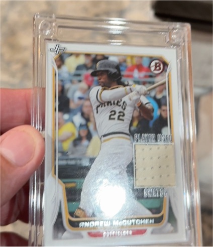 2022 Bowman Jersey Fusion #JF-APM Andrew McCutchen — front