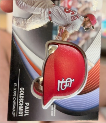 2022 Topps Update Commemorative Batting Helmet #BH-PG Paul Goldschmidt — front