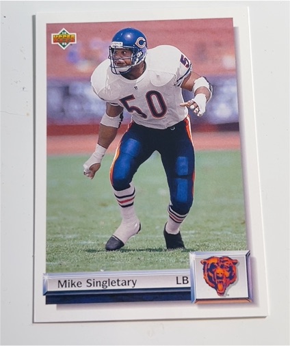 1992 Upper Deck Gold #G32 Mike Singletary — front
