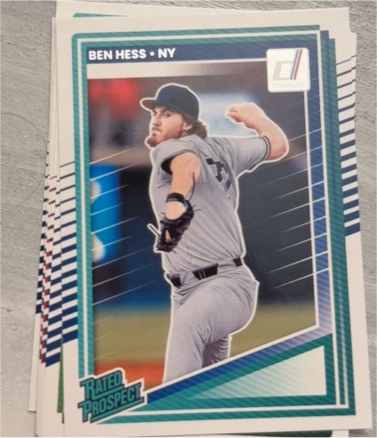 2025 Donruss #184 Ben Hess New York Yankees — front