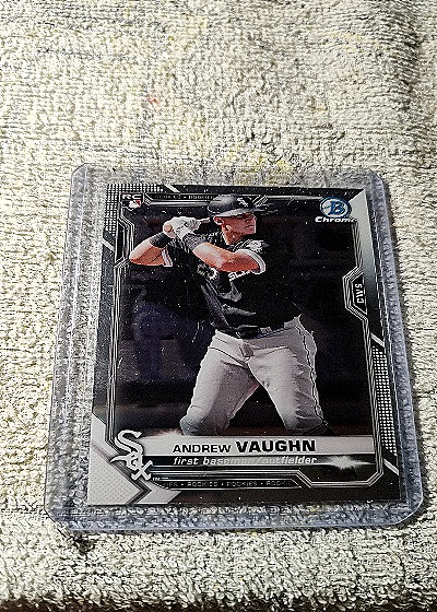2021 Bowman Chrome #BCP-115 Andrew Vaughn — front