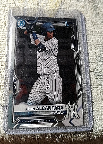 2021 Bowman Chrome #BCP-97 Kevin Alcantara — front