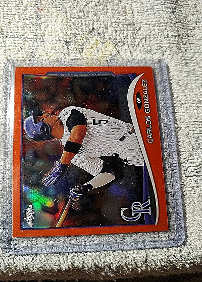 2014 Topps Chrome #190 Carlos Gonzalez — front