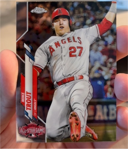 2020 Topps Chrome Update #U-4 Mike Trout — front