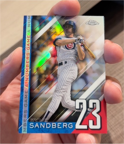 2020 Topps Chrome Update A Numbers Game #NGC-2 Ryne Sandberg — front