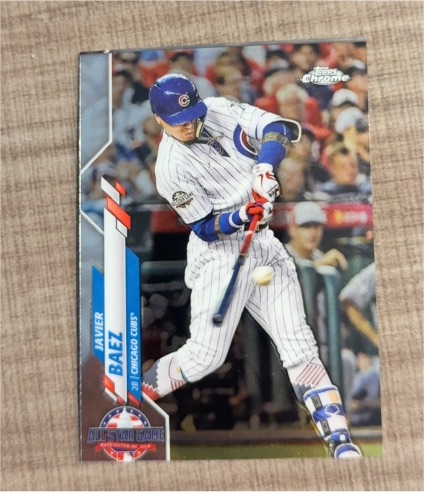 2020 Topps Update #U-235 Javier Baez Chicago Cubs All-Star Game — front