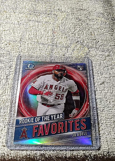 2021 Bowman Chrome Rookie of the Year Favorites #RRY-JA Jo Adell — front
