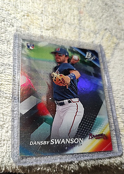 2017 Bowman Platinum #78A Dansby Swanson — front