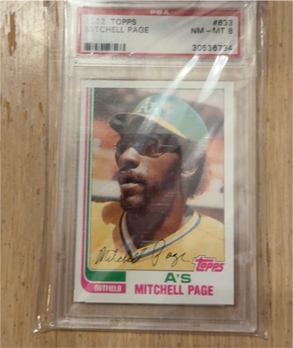 1982 Topps #633 Mitchell Page — front