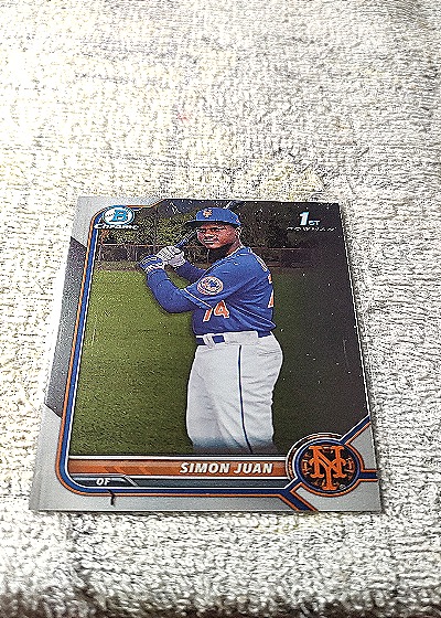 2022 Bowman Chrome #BCP-170 Simon Juan — front
