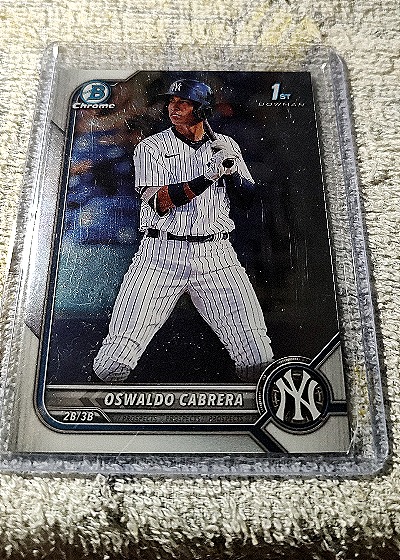 2022 Bowman Chrome Prospects #BCP-17 Oswaldo Cabrera — front
