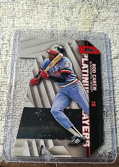 2021 Topps Platinum Players Die-Cuts #PDC-33 Rod Carew — front
