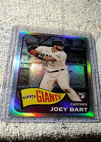 2021 Topps Series 2 1965 Redux Chrome #TH65-43 Joey Bart — front