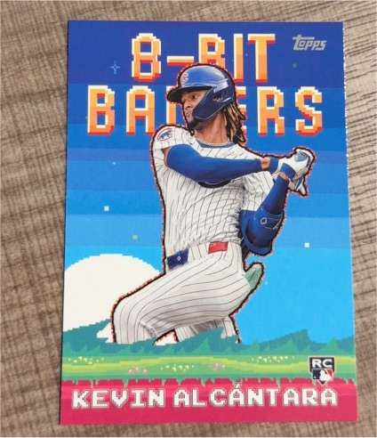 2025 Topps Series 1 8-Bit Ballers #8B-25 Kevin Alcántara — front