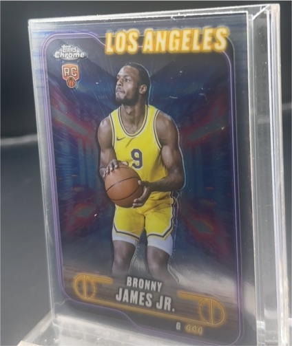 2024-25 Topps Chrome #149 Bronny James Jr. RC Los Angeles Lakers — front