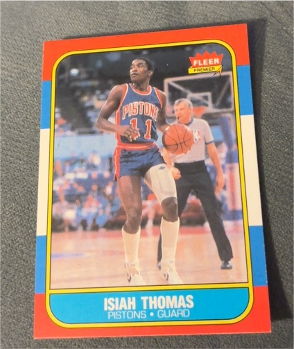 1986-87 Fleer #109 Isiah Thomas — front