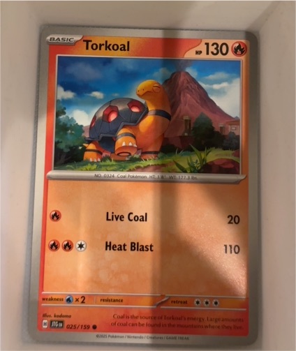 2023 Pokémon Journey Together #025 Torkoal — front