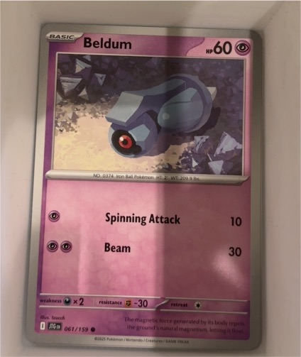 2025 Pokémon Journey Together #061 Beldum — front