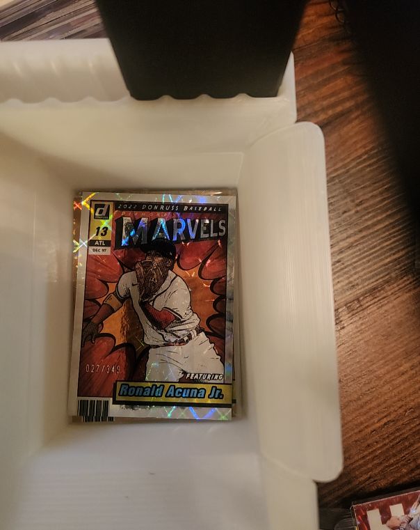 2022 Donruss Marvels Silver #M-4 Ronald Acuna Jr. — front