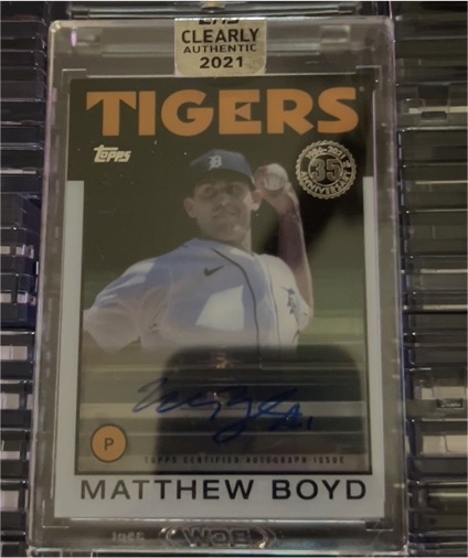 2021 Topps Clearly Authentic #86TBA-MB Matthew Boyd — front