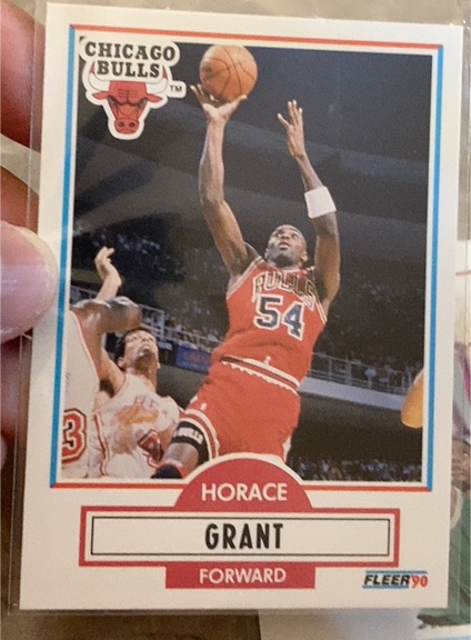1990 Fleer #24 Horace Grant — front