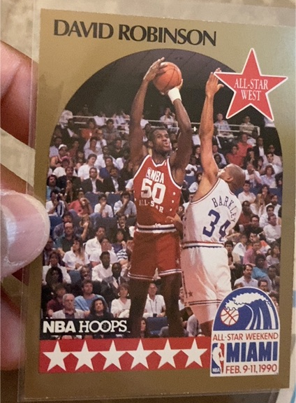 1990 NBA Hoops #24 David Robinson — front