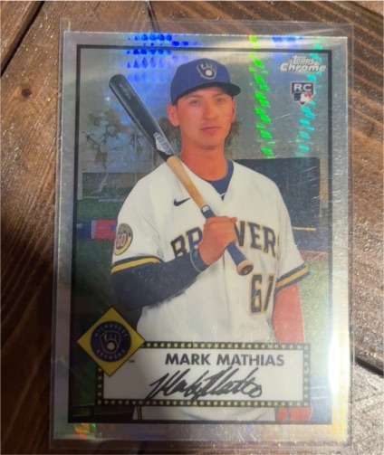 2021 Topps Chrome Platinum Anniversary #137 Mark Mathias — front