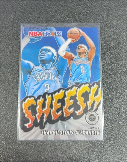 2023-24 Panini NBA Hoops Premium Stock #15 Shai Gilgeous-Alexander — front