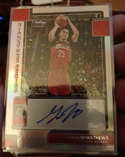 2022-23 Panini Donruss Optic Signature Series #SS-GMT Garrison Mathews — front