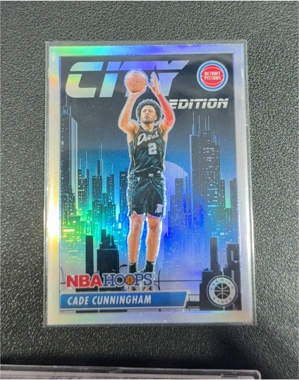 2023-24 Panini NBA Hoops Premium Stock City Edition #29 Cade Cunningham — front