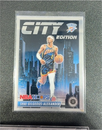 2023-24 Panini NBA Hoops Premium Stock #26 Shai Gilgeous-Alexander City Edition — front