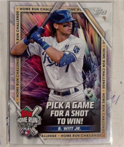2023 Topps Series 1 #HRC-2 Bobby Witt Jr. — front
