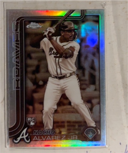 2025 Topps Chrome #75 Nacho Alvarez Jr. RC — front