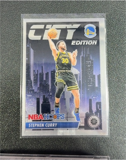 2023-24 Panini NBA Hoops Premium Stock City Edition #30 Stephen Curry — front