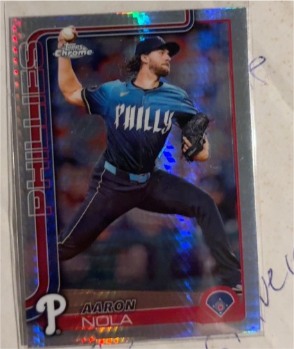 2025 Topps Chrome #286 Aaron Nola — front