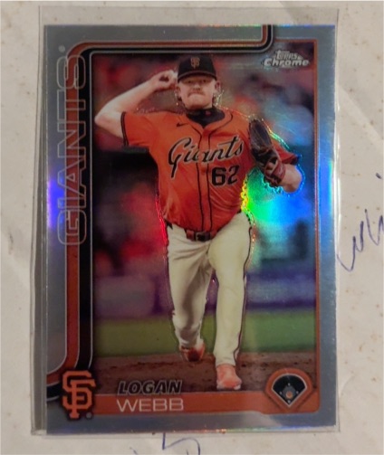 2025 Topps Chrome #296 Logan Webb — front