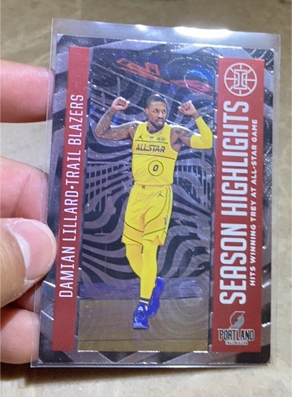 2020-21 Panini Illusions #15 Damian Lillard Season Highlights — front