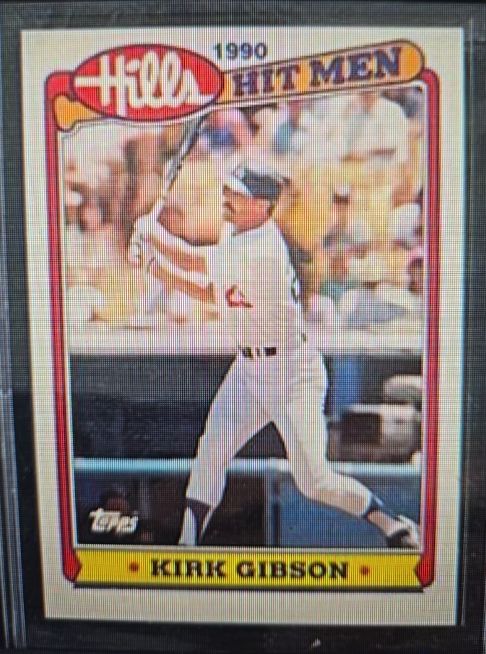 1990 Topps Hills Hit Men #25 Kirk Gibson — front
