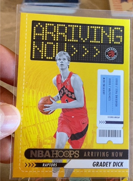 2023-24 Panini NBA Hoops #2 Gradey Dick Arriving Now — front
