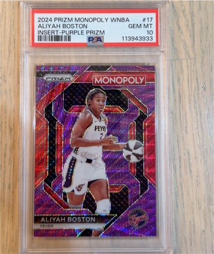 2024 Panini Prizm Monopoly WNBA #17 Aliyah Boston — front