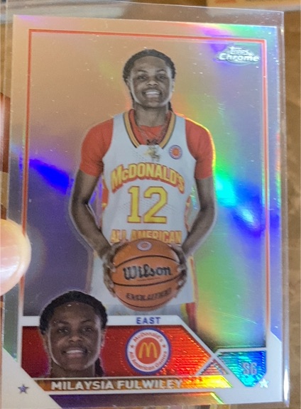 2023 Topps Chrome McDonald's All American #77 Milaysia Fulwiley — front