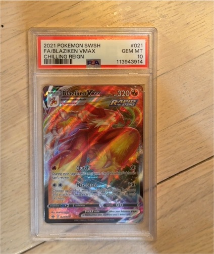 2021 Pokemon SWSH #021 Blaziken VMAX Chilling Reign — front