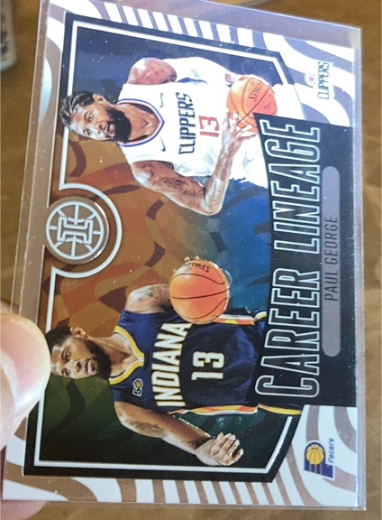 2020-21 Panini Illusions Career Lineage #13 Paul George — front