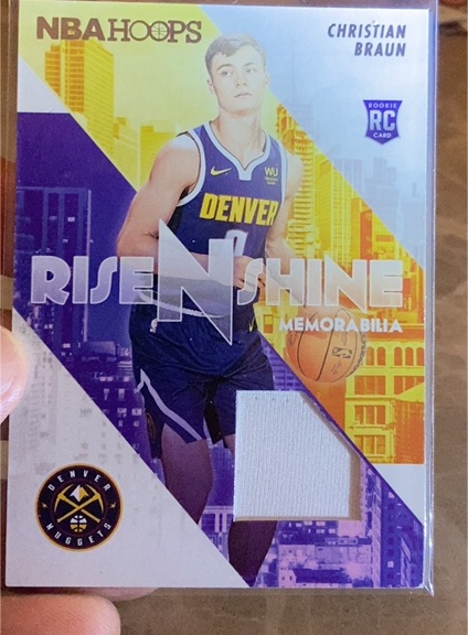 2022-23 Panini NBA Hoops Rise N Shine #RS-CB Christian Braun — front