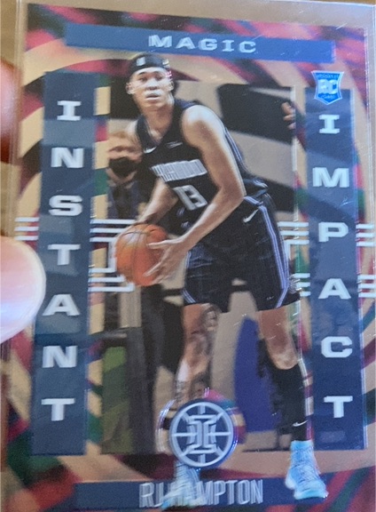 2020-21 Panini Illusions #6 RJ Hampton Instant Impact — front